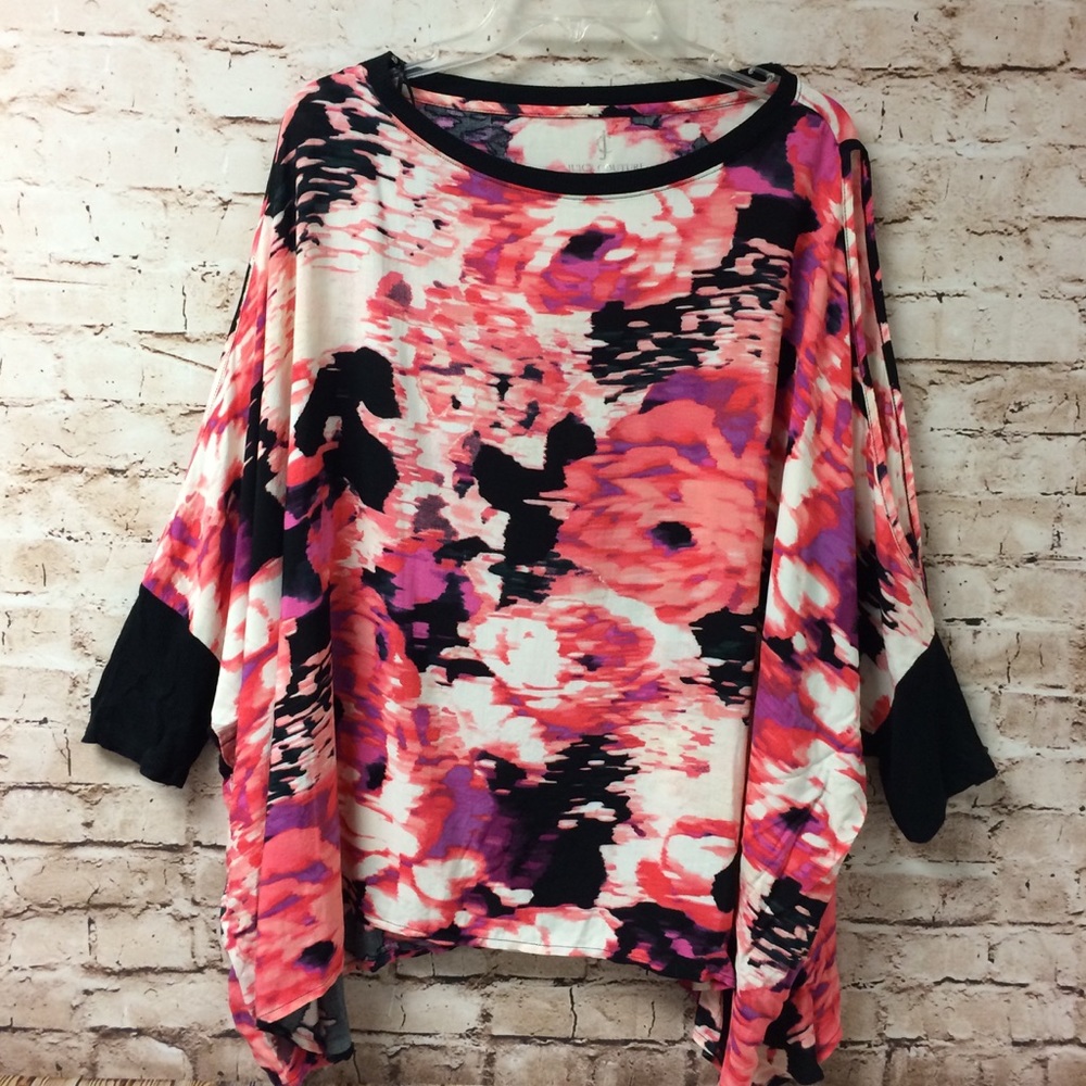 Juicy Couture Cold Shoulder Poncho Blouse